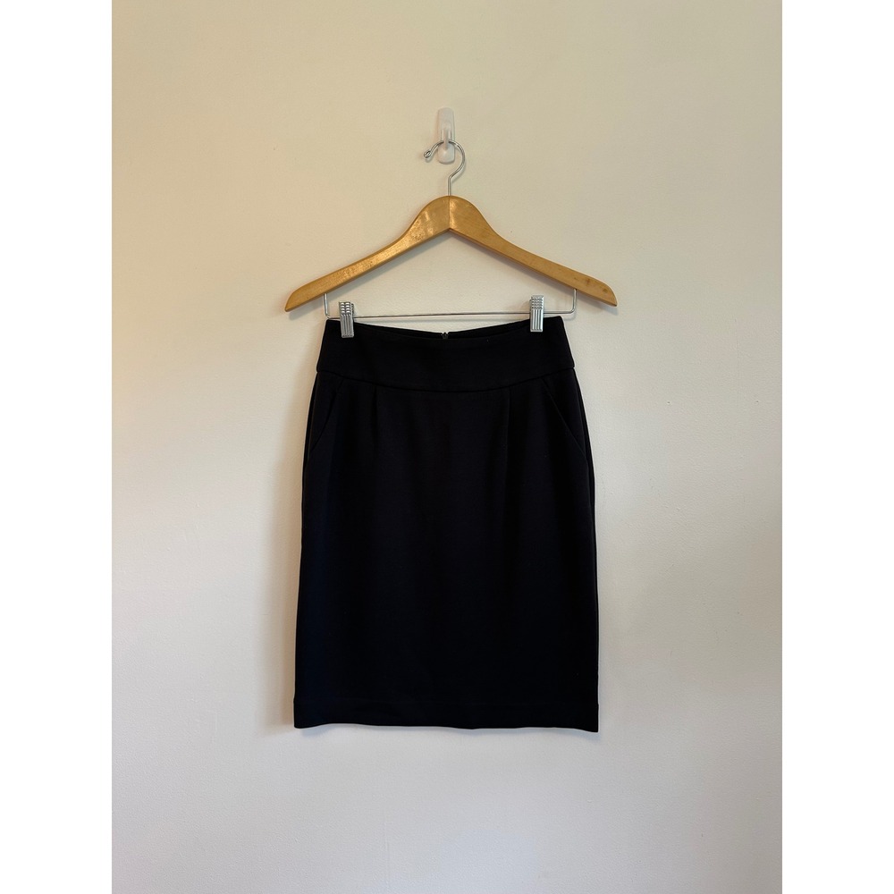 Barneys New York Co-Op Black Lyocell Blend Pencil‎ Skirt | Size 4